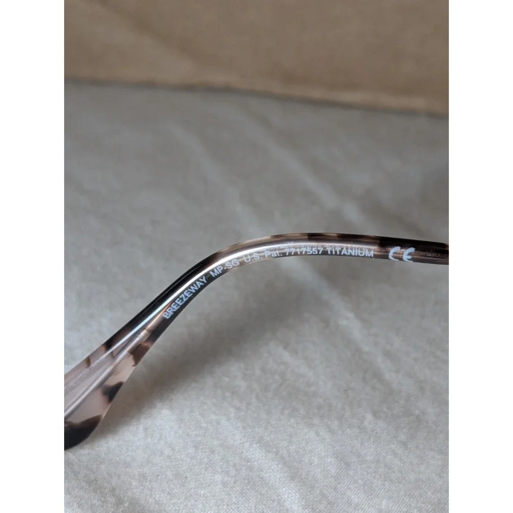 MAUI JIM BREEZEWAY MJ 773-16R ROSE PINK TITANIUM 63/16/143 SUNGLASSES